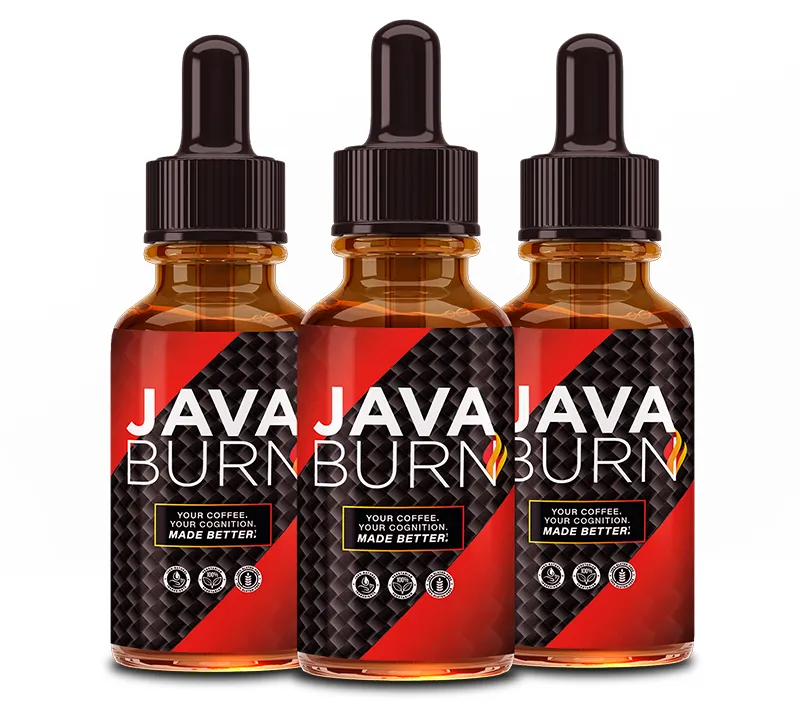 Java Burn serum bottles
